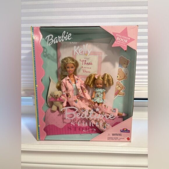 RARE‼️ BARBIE & KELLY- BEDTIME STORIES- THREE LITTLE BEARS - Picture 1 of 6